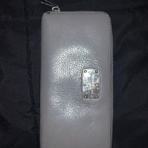 Grey Michael Kors Zip Wallet